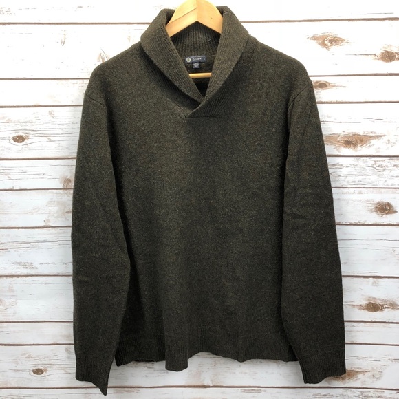 J. Crew Other - Mens J. Crew Lambswool Shawl Sweater Sz L ::C12